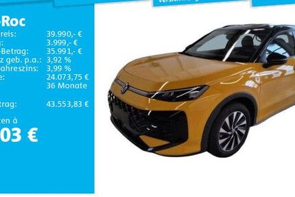 VW T-Roc 8.453 km 38.880 &euro; Hannover 30519
