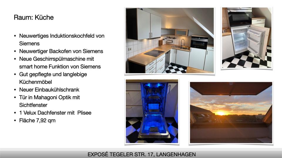 Prov.-freie, Exklusive DG-Wohnung mit EBK, Balkon & TG-Stellp. 2.5 zimmer