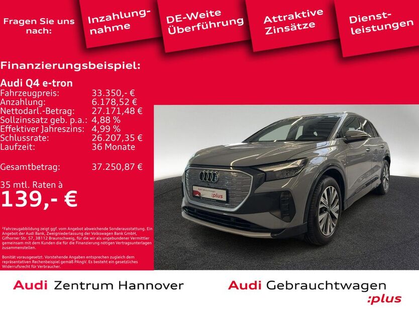 Audi Q4 e-tron 28.145 km 31.900 € Hannover 30179