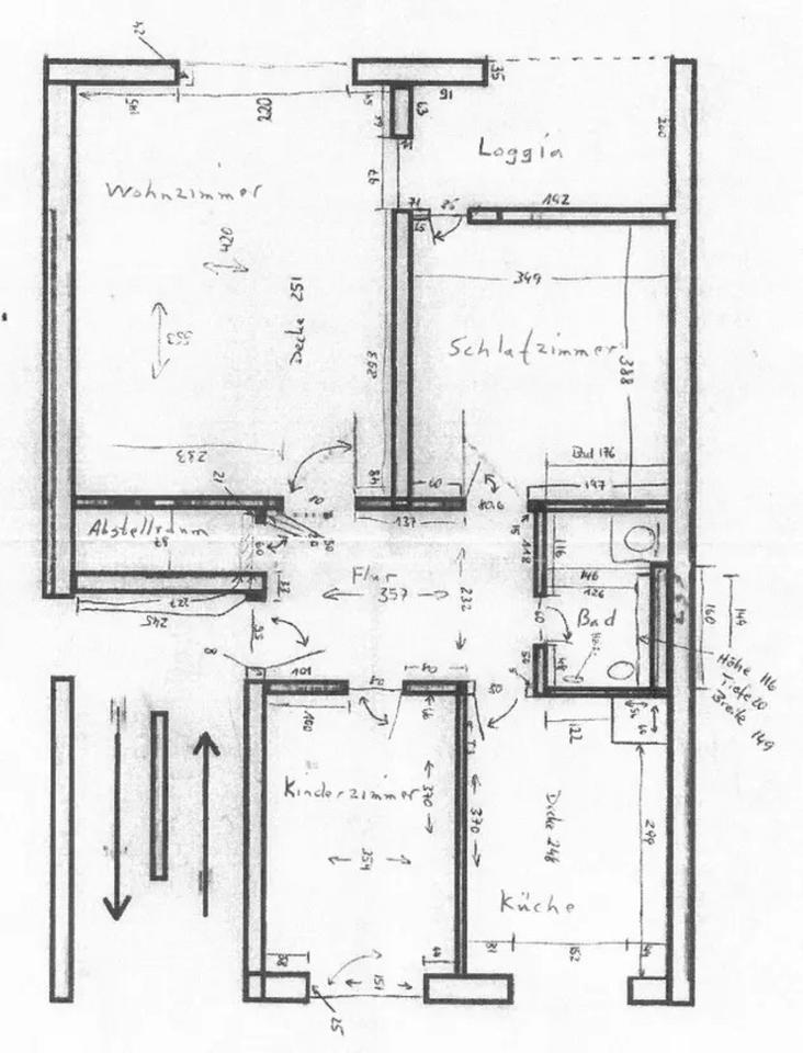 Helle 3-Zimmer-Wohnung mit Loggia und EBK in Kirchrode