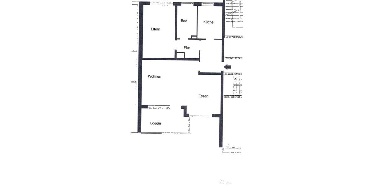 Etagenwohnung Hildesheim Bockfeld - 2 Zimmer, 72 m&sup2;, 570&euro; | Angebot:25308617