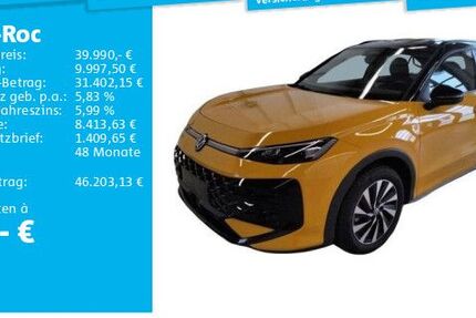 VW T-Roc 8.453 km 39.990 &euro; Hannover 30519