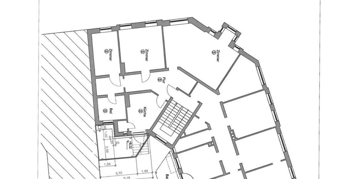 Etagenwohnung Hannover Vahrenwald-List - 3.5 Zimmer, 102 m&sup2;, 380.000&euro; | Angebot:25418666
