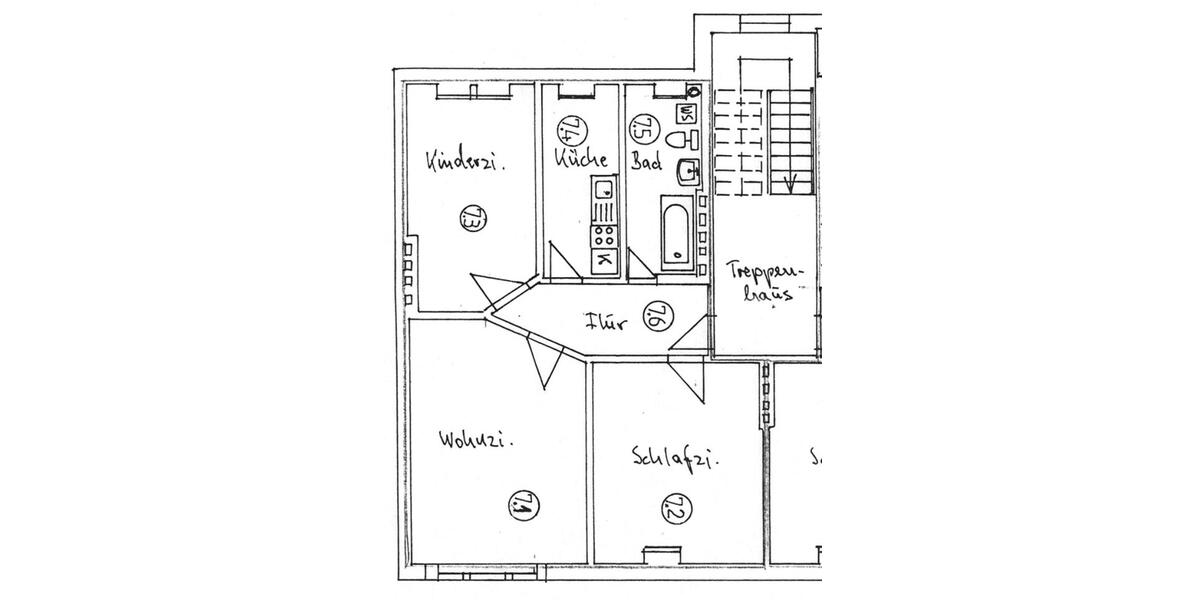 Dachgeschoßwohnung Hohenhameln - 3 Zimmer, 67 m&sup2;, 74.000&euro; | Angebot:26931662