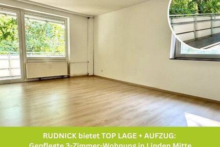 RUDNICK bietet TOP LAGE + AUFZUG: Gepflegte 3-Zimmer-Wohnung in Linden Mitte 3 zimmer