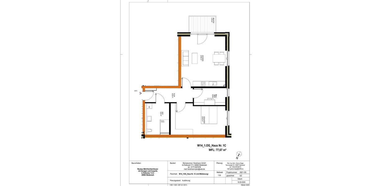 Etagenwohnung Wedemark - 2 Zimmer, 78 m&sup2;, 369.000&euro; | Angebot:26166437
