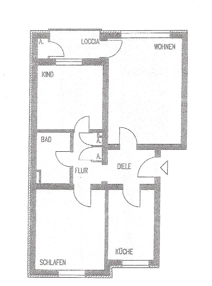 Etagenwohnung Garbsen Berenbostel - 3 Zimmer, 72 m&sup2;, 225.000&euro; | Angebot:26723513