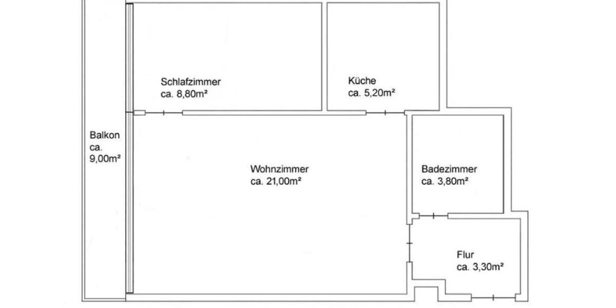 Etagenwohnung Hannover Linden-Limmer - 2 Zimmer, 47 m&sup2;, 109.000&euro; | Angebot:27622176