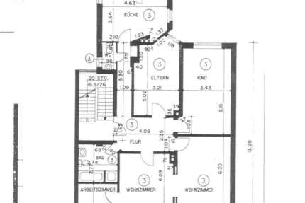 Wohnung Hildesheim Oststadt - 5 Zimmer, 143 m&sup2;, 1.150&euro; | Angebot:27204599