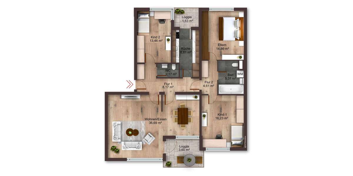 Wohnung zum Kaufen in Hildesheim 159.000 € 119 m² 4 zimmer