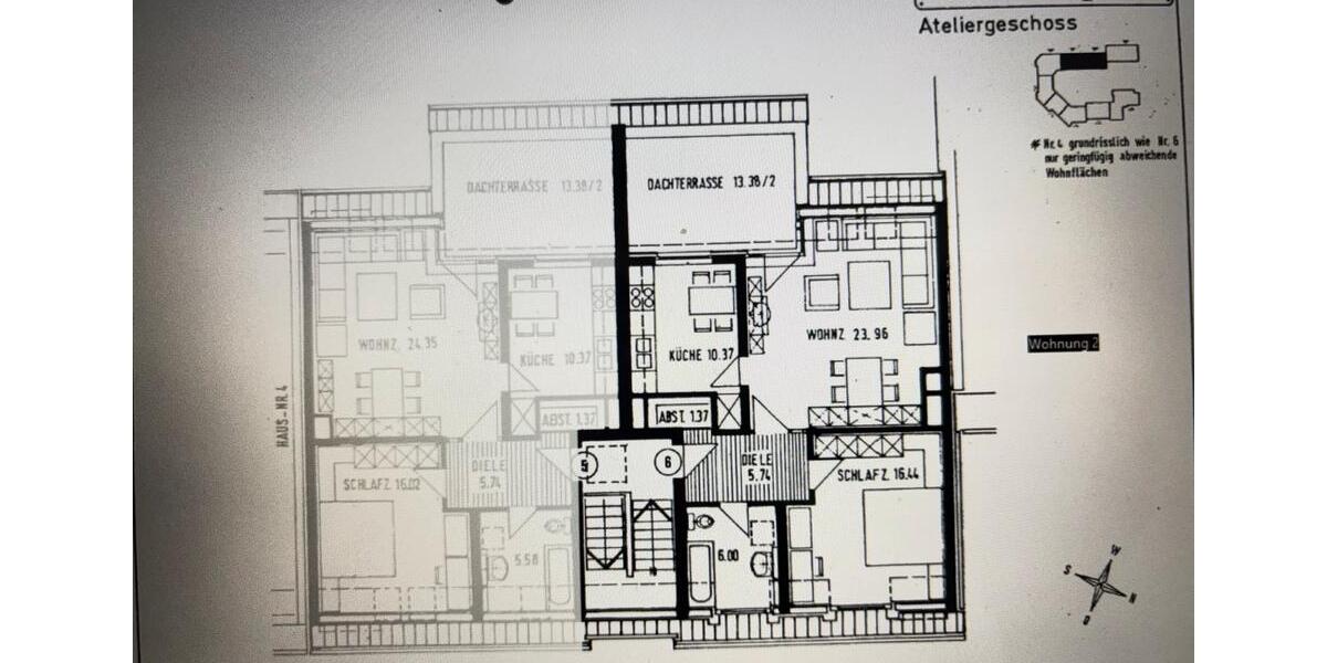 Dachgeschoßwohnung Hannover Bothfeld-Vahrenheide - 2 Zimmer, 69 m&sup2;, 275.000&euro; | Angebot:27535905