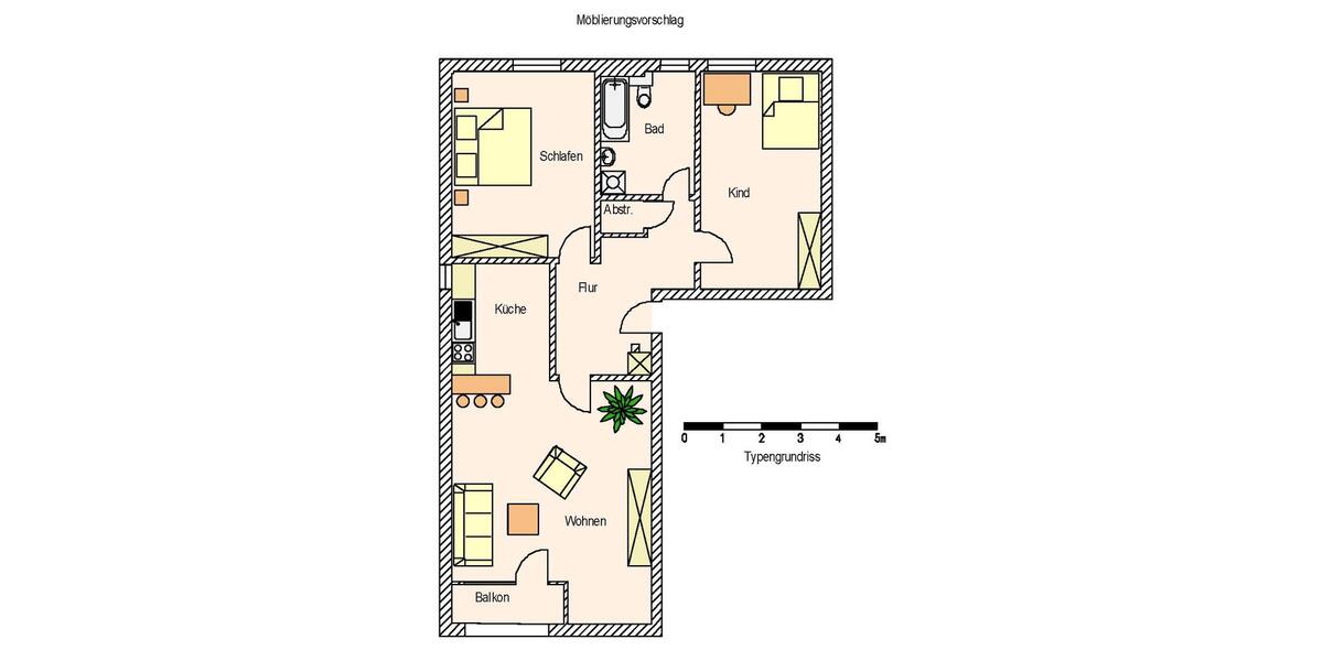 Etagenwohnung Burgdorf - 3 Zimmer, 94 m&sup2;, 889&euro; | Angebot:26383551