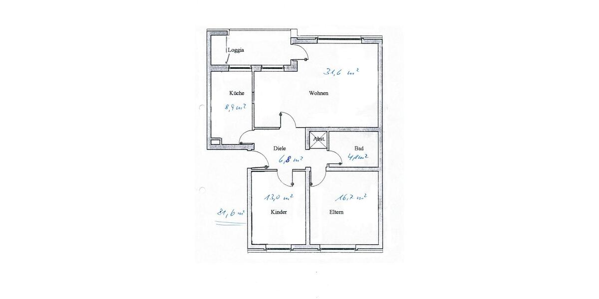 Etagenwohnung Hannover Buchholz-Kleefeld - 3.5 Zimmer, 88 m&sup2;, 280.000&euro; | Angebot:26636930