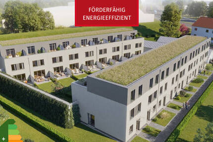 Nachhaltig wohnen, clever sparen: KfW-40-NH Haus mit umweltfreundlicher Pelletheizung 4 zimmer