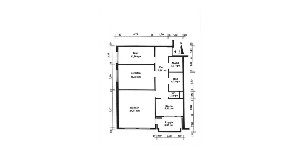 Etagenwohnung Neustadt am Rübenberge - 3 Zimmer, 87 m&sup2;, 175.000&euro; | Angebot:27121284