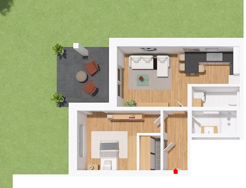 Exklusives Wohnen am Sonnenkamp 2 zimmer