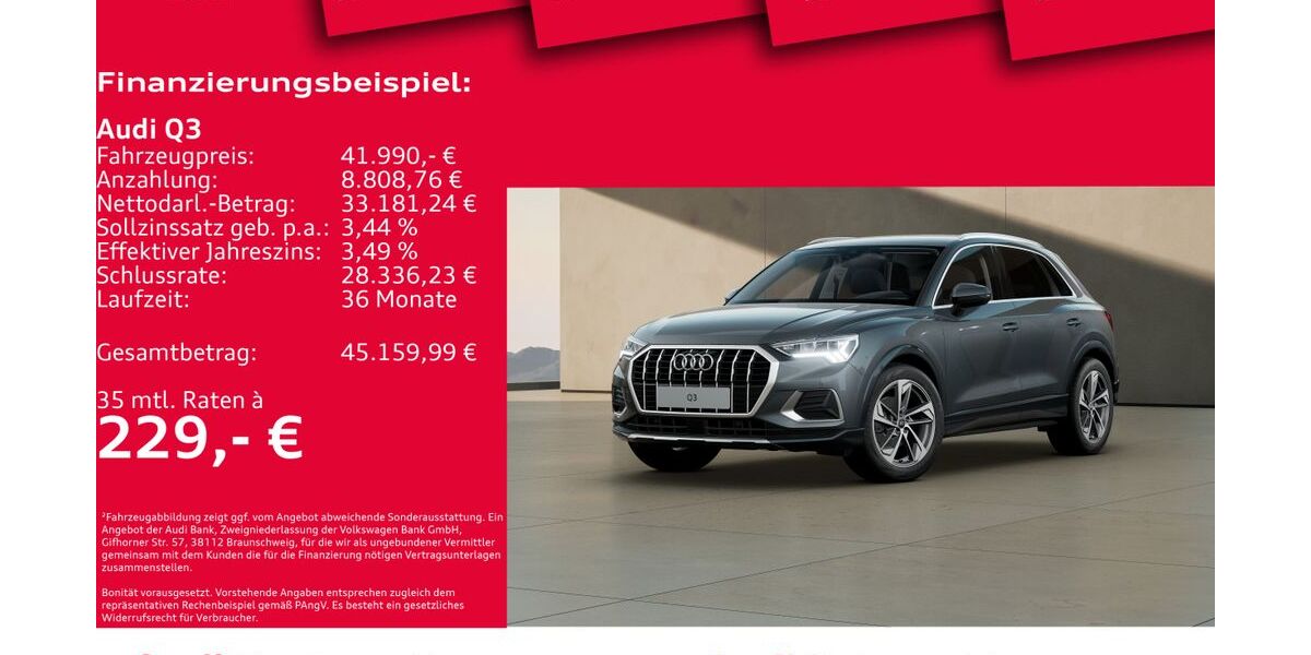 Audi Q3 4.360 km 41.990 € Hannover 30179