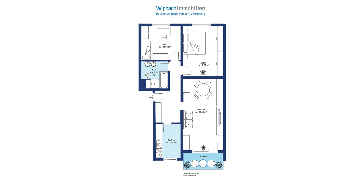 Etagenwohnung Hannover Döhren - 3 Zimmer, 83 m&sup2;, 240.000&euro; | Angebot:25211766