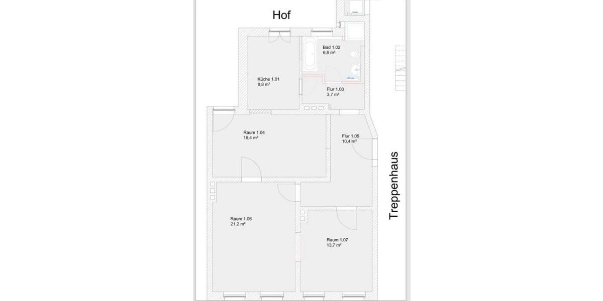 Erdgeschoßwohnung Hannover Linden-Limmer - 3 Zimmer, 82 m&sup2;, 339.000&euro; | Angebot:24864470