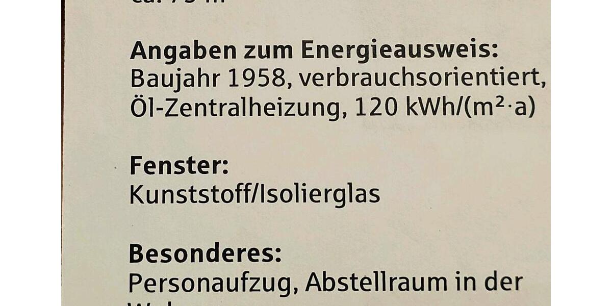 Etagenwohnung Hildesheim Himmelsthür - 3 Zimmer, 75 m&sup2;, 95.000&euro; | Angebot:26548936