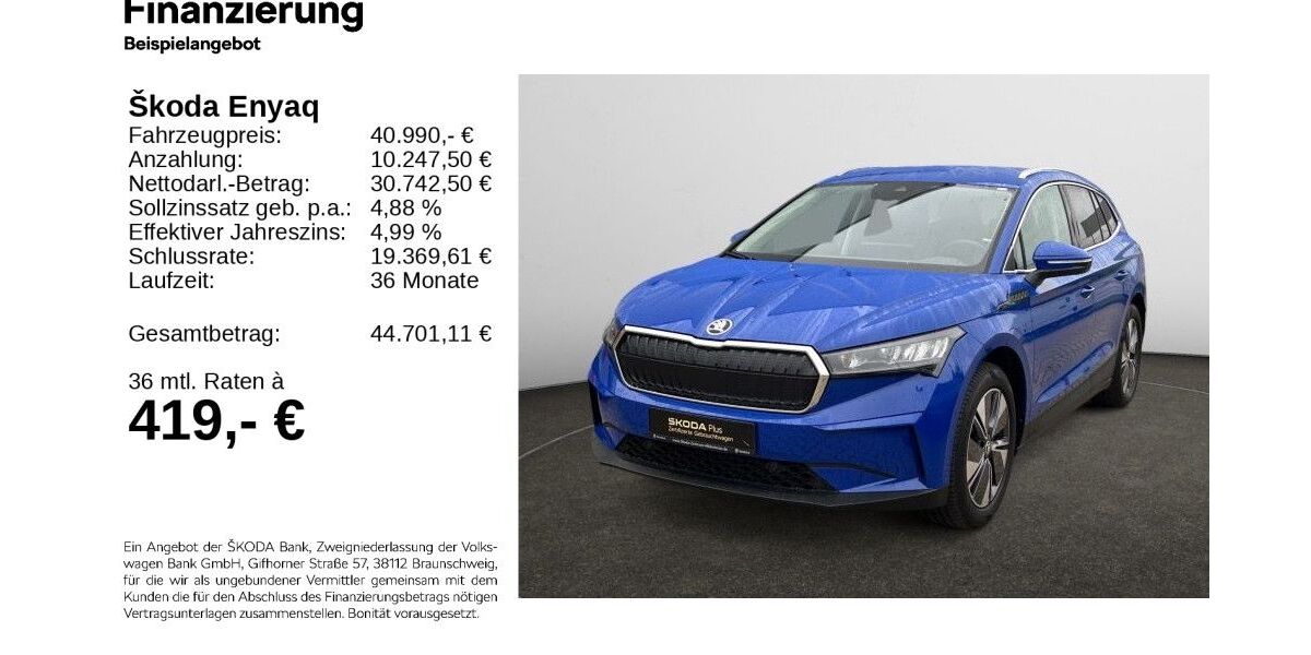 Skoda Enyaq 9.533 km 40.690 € Hildesheim 31137