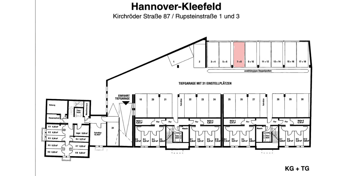 Garagen / Stellplätze Hannover Buchholz-Kleefeld - 75&euro; | Angebot:26070877