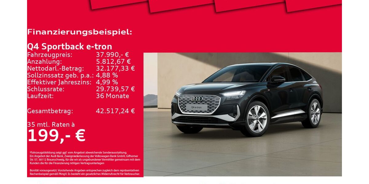 Audi Q4 e-tron 52.456 km 37.990 € Hannover 30179