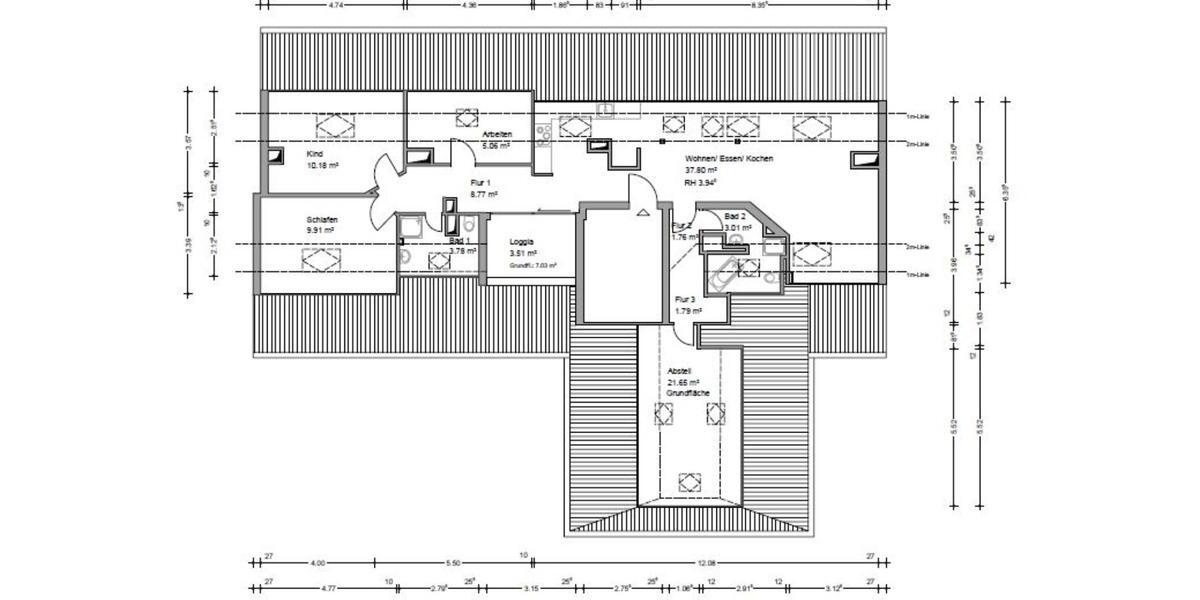Dachgeschoßwohnung Hannover Bult - 4 Zimmer, 85 m&sup2;, 380.000&euro; | Angebot:23820904