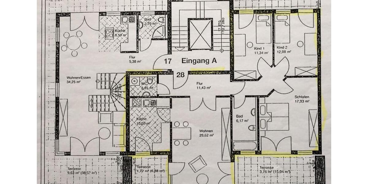 Dachgeschoßwohnung Hannover Bothfeld-Vahrenheide - 4.5 Zimmer, 134 m&sup2;, 410.000&euro; | Angebot:27168775