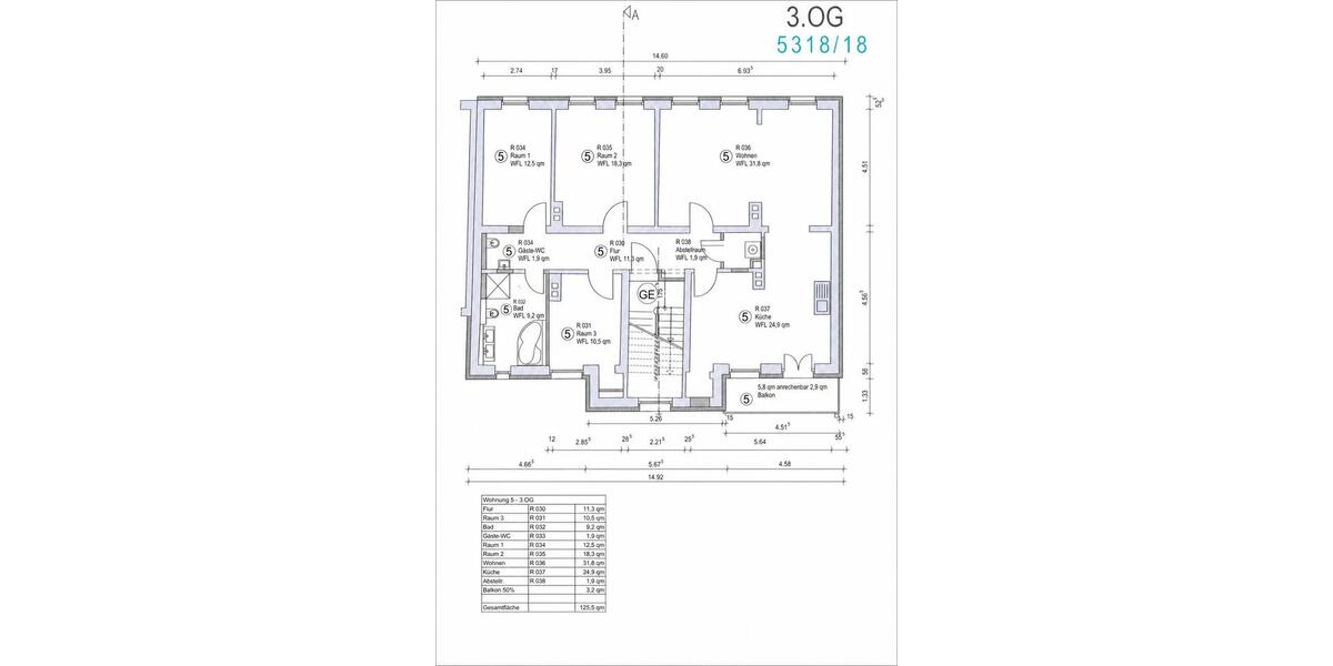 Etagenwohnung Hannover Linden-Limmer - 4 Zimmer, 126 m&sup2;, 639.000&euro; | Angebot:26722024