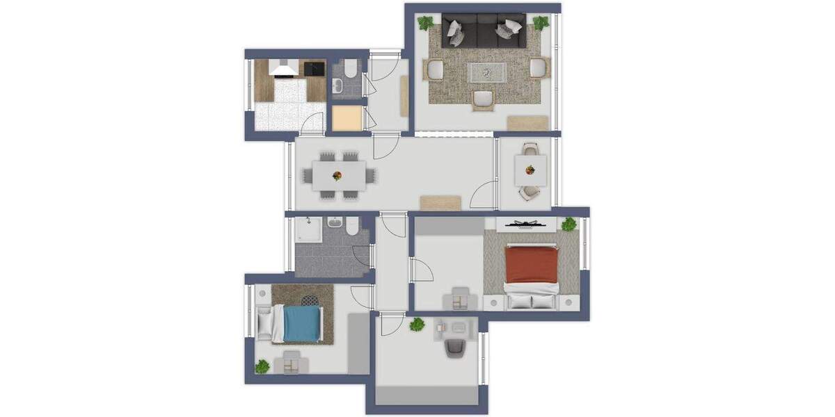 Etagenwohnung Sarstedt - 4 Zimmer, 95 m&sup2;, 160.000&euro; | Angebot:25356485