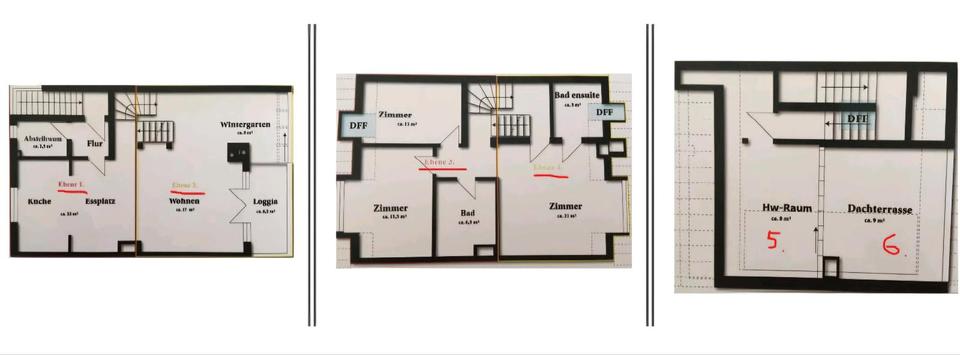 Maisonettenwohnung Hannover Döhren-Wülfel - 4 Zimmer, 145 m&sup2;, 1.850&euro; | Angebot:27594891