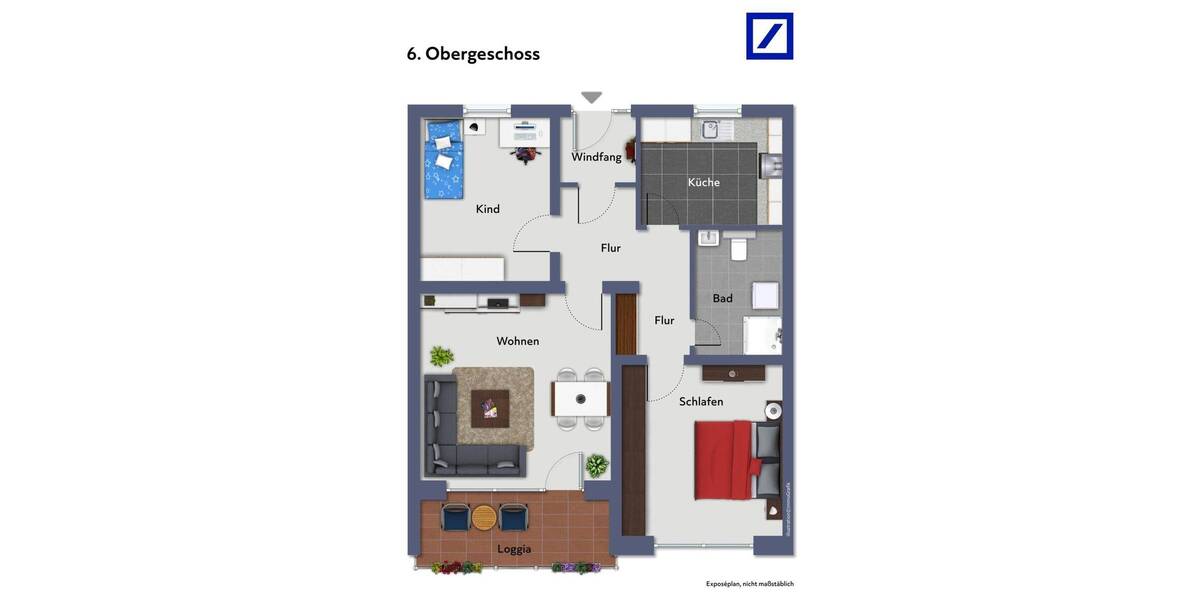 Etagenwohnung Hannover Ledeburg - 3 Zimmer, 69 m&sup2;, 149.000&euro; | Angebot:26066505