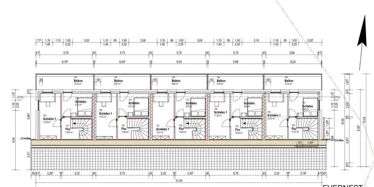 Reihenmittelhaus Sarstedt Heisede - 5 Zimmer, 132 m&sup2;, 399.000&euro; | Angebot:24037068