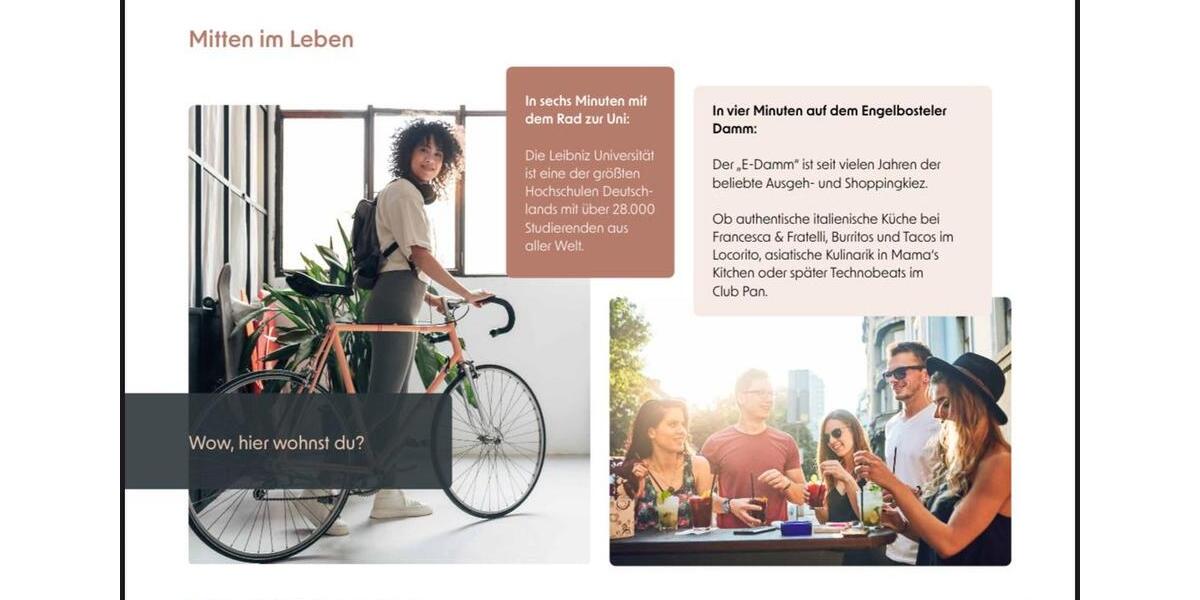 Etagenwohnung Hannover Nord - 1 Zimmer, 39 m&sup2;, 721&euro; | Angebot:24866302