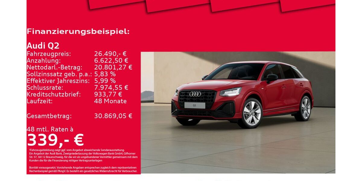 Audi Q2 38.216 km 26.490 &euro; Hannover 30179
