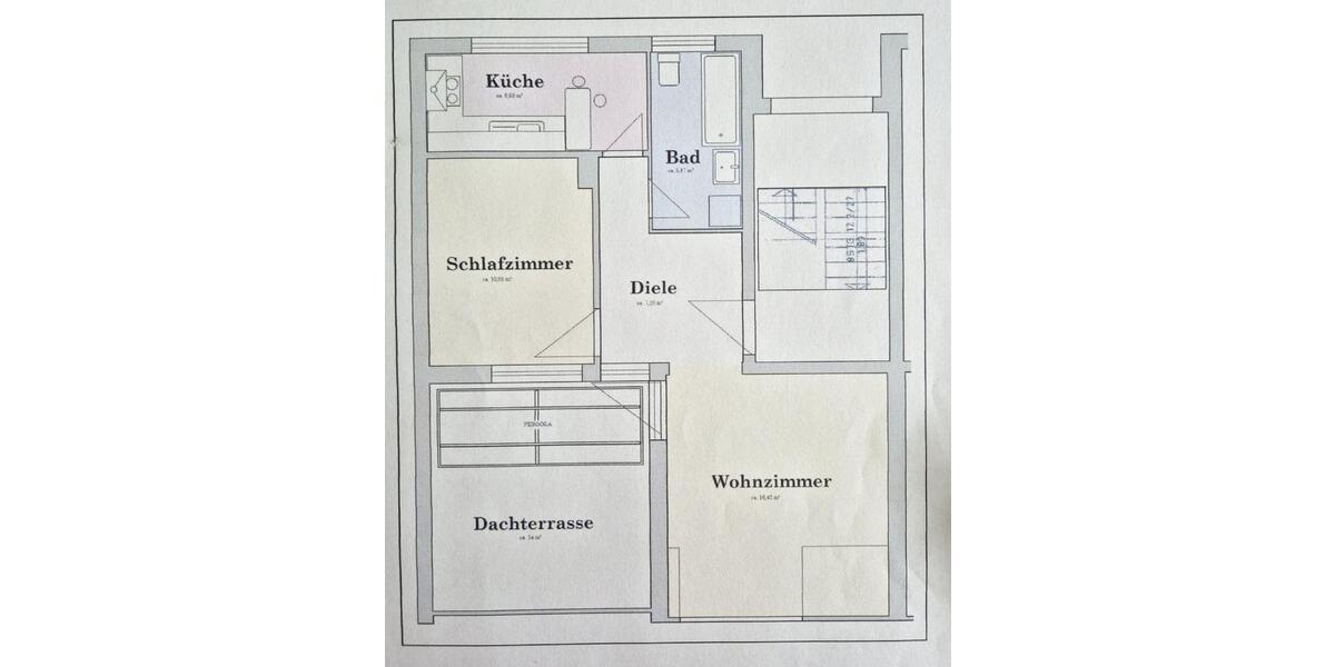 Dachgeschoßwohnung Hemmingen - 2 Zimmer, 54 m&sup2;, 650&euro; | Angebot:26618673