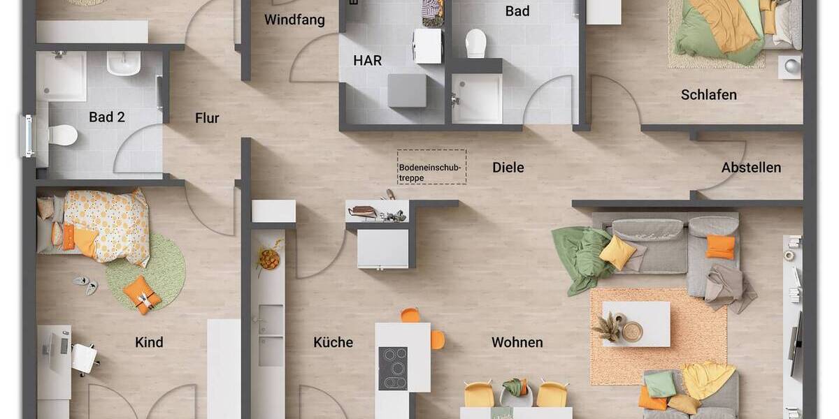 Bungalow Hohenhameln Stedum - 5 Zimmer, 133 m&sup2;, 367.150&euro; | Angebot:26886010