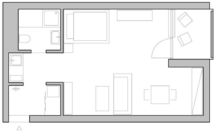 Studioapartment möbliert, 750€ warm - kurzfristig im Juli frei -