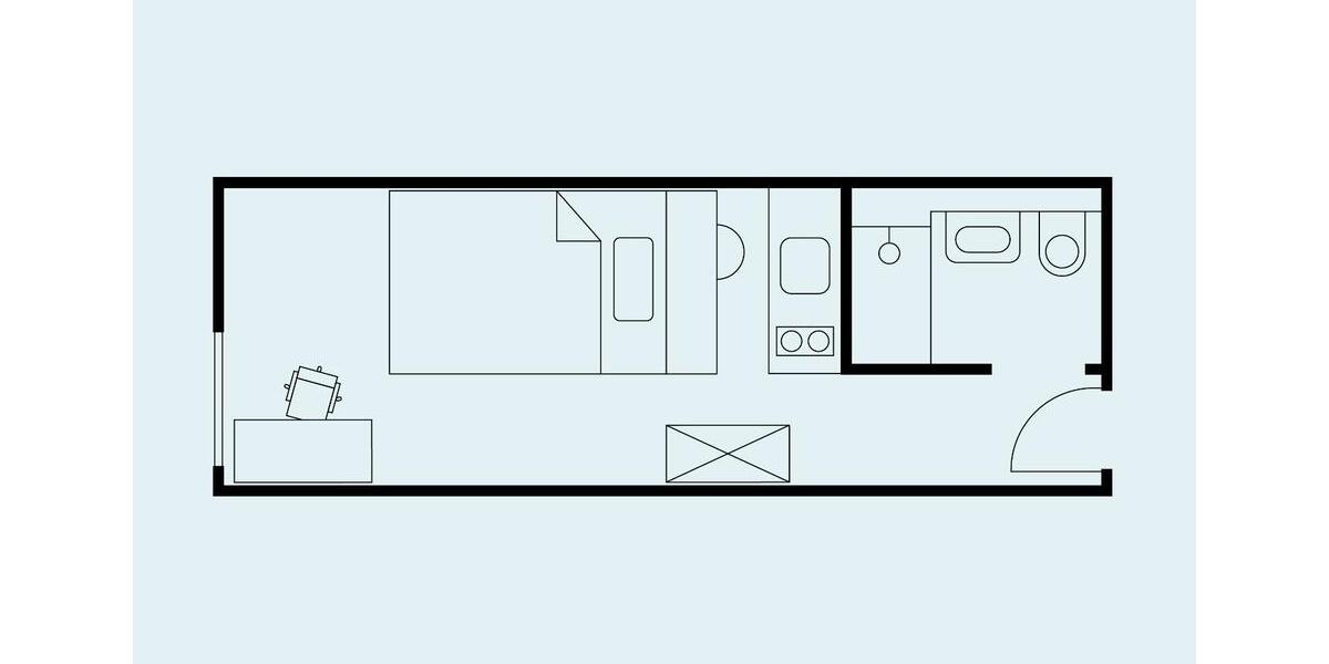 Etagenwohnung Hannover Nord - 1 Zimmer, 20 m&sup2;, 530&euro; | Angebot:24979427