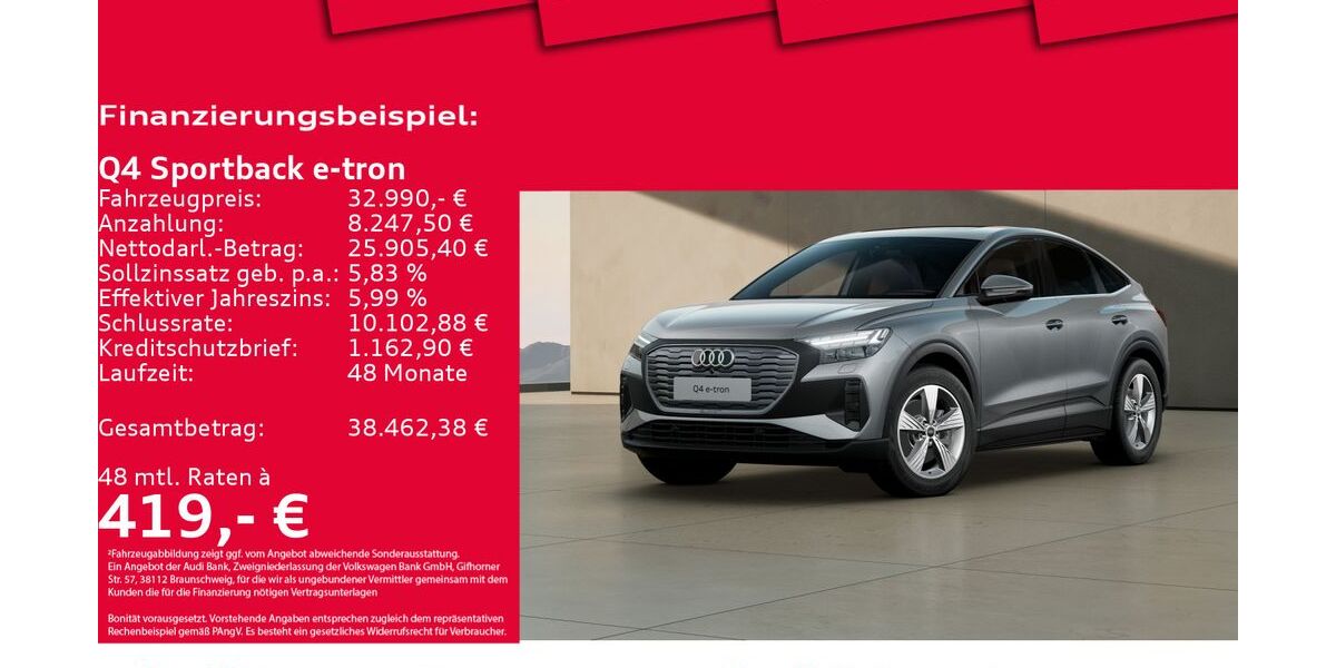 Audi Q4 e-tron 35.149 km 32.990 &euro; Hannover 30179