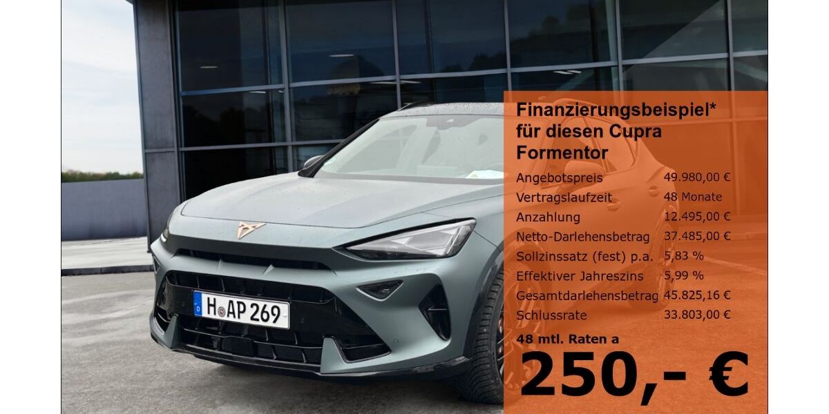 Cupra Formentor 7.590 km 43.980 &euro; Hannover 30165