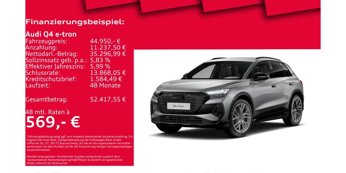 Audi Q4 e-tron 6.155 km 44.350 &euro; Hannover 30179