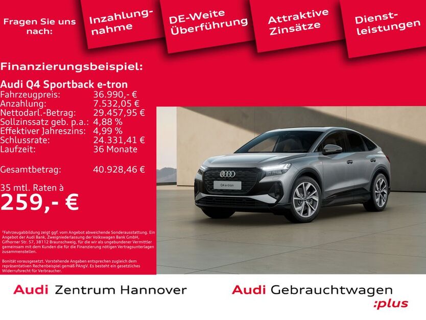Audi Q4 e-tron 67.926 km 36.450 € Hannover 30179