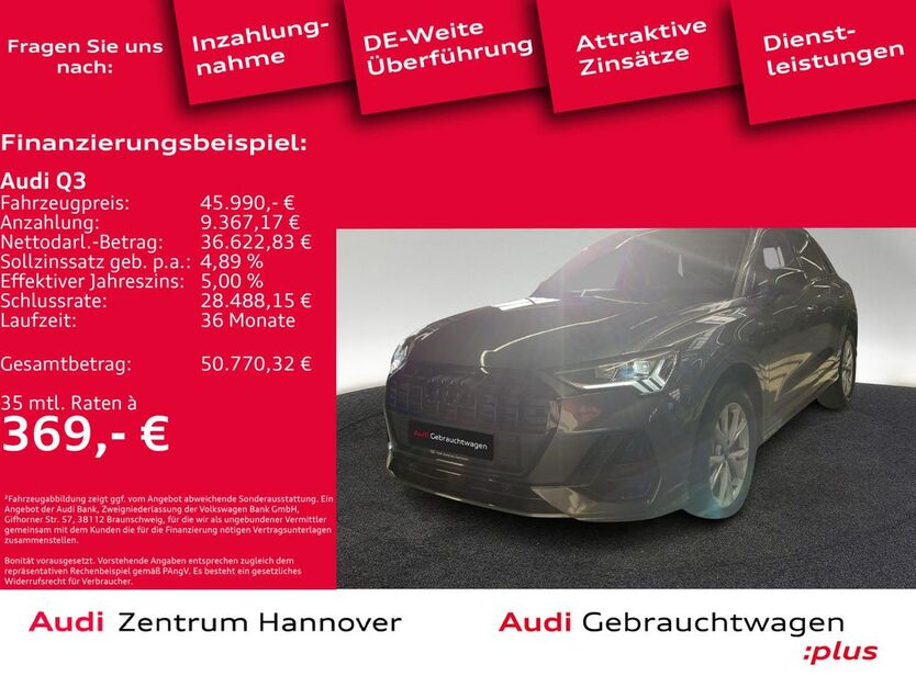 Audi Q3 9.999 km 44.900 € Hannover 30179
