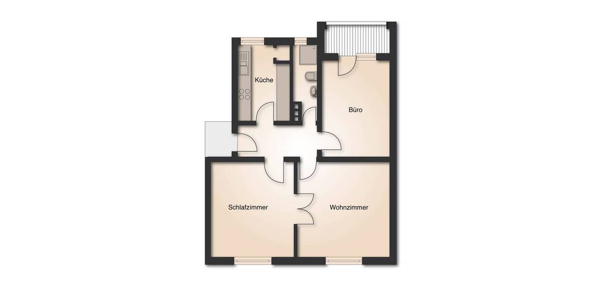 Etagenwohnung Hannover Groß Buchholz - 3 Zimmer, 75 m&sup2;, 275.000&euro; | Angebot:26819949
