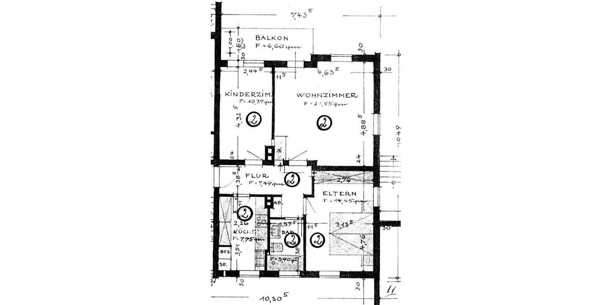 Etagenwohnung Hannover Misburg-Nord - 3 Zimmer, 67 m&sup2;, 980&euro; | Angebot:26376904