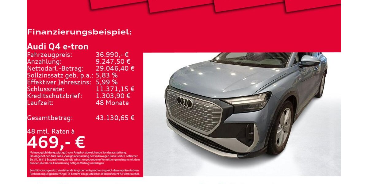 Audi Q4 e-tron 59.974 km 36.990 &euro; Hannover 30179