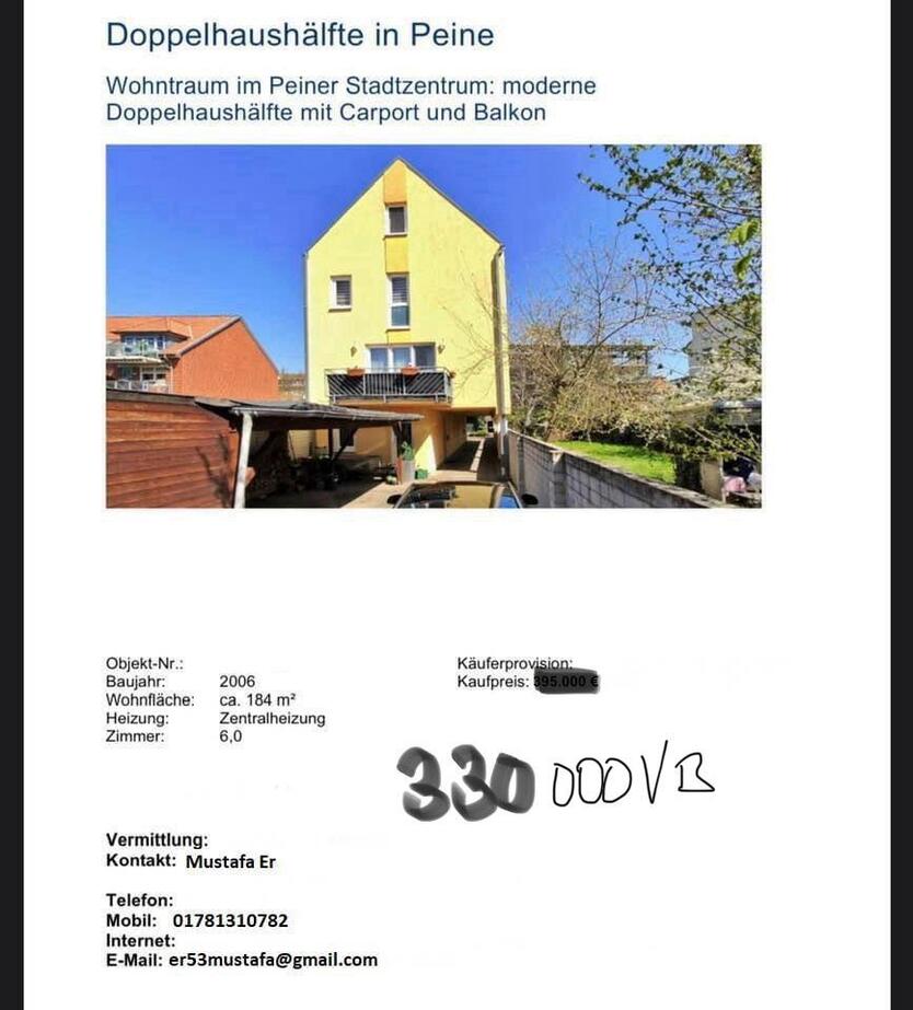 Doppelhaushälfte im Herzen Peine