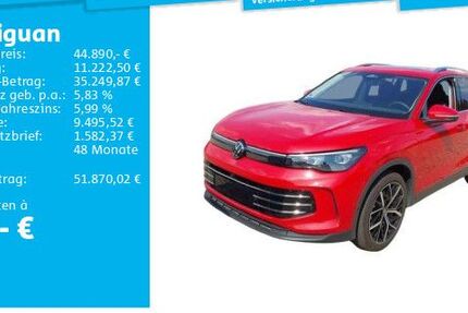 VW Tiguan 9.215 km 44.890 € Hannover 30655